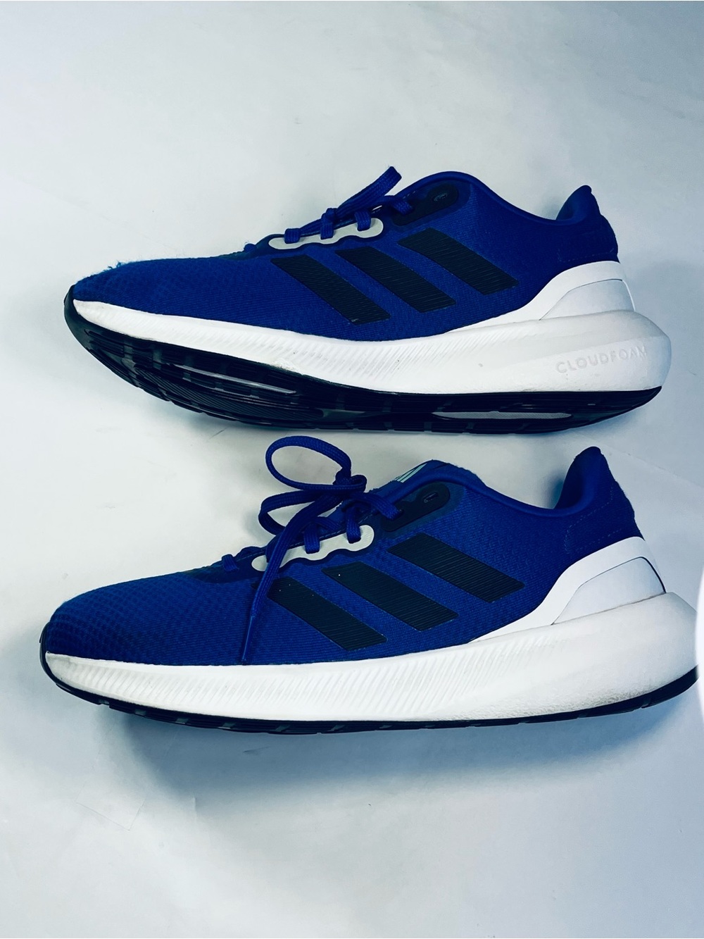 Adidas Run Falcon 3.0 Cloudfoam #HP7549 Royal Blue Black Men's:9 Running Shoes